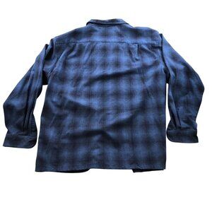 Pendleton Men's The Original Board Shirt 3XL Wool Plaid Blue Button Up Casual